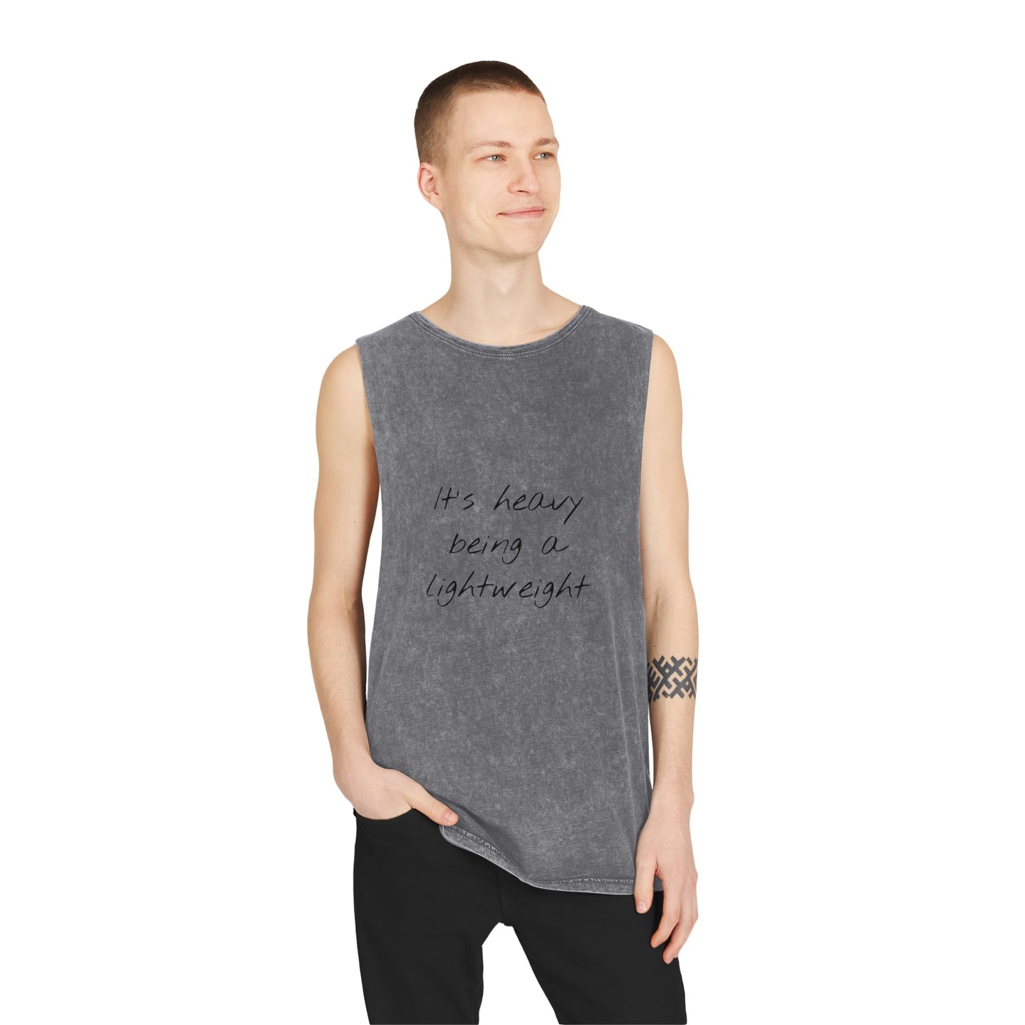 "Lightweight" Unisex Stonewash Workout Tank Top