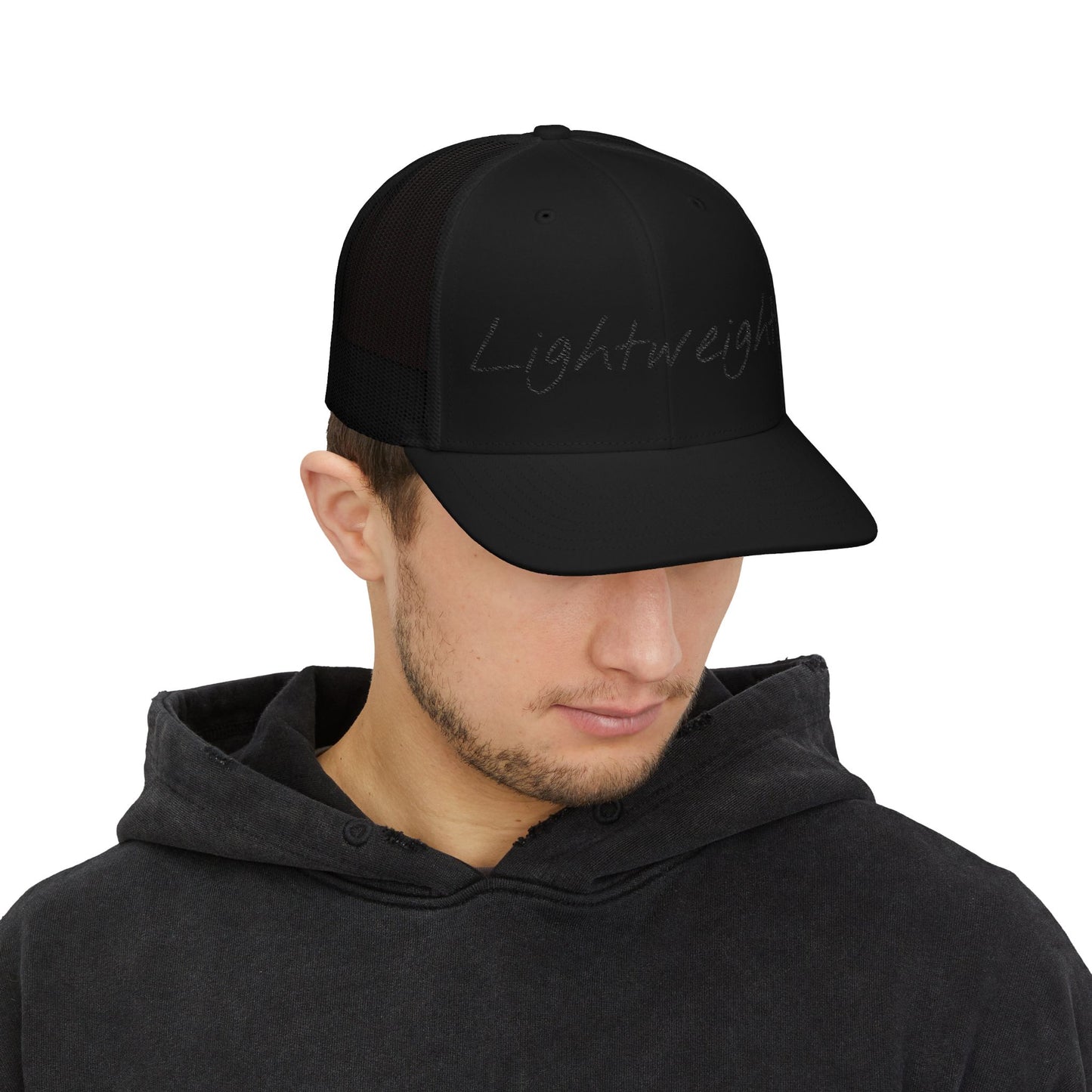 "Lightweight" Embroidered Snapback Trucker Cap