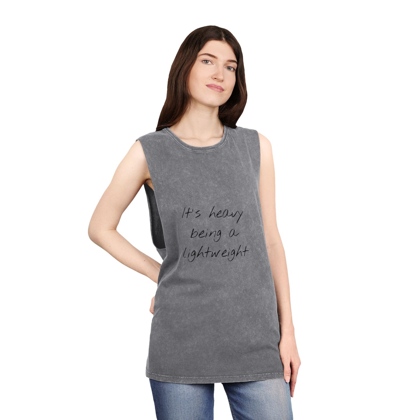 "Lightweight" Unisex Stonewash Workout Tank Top